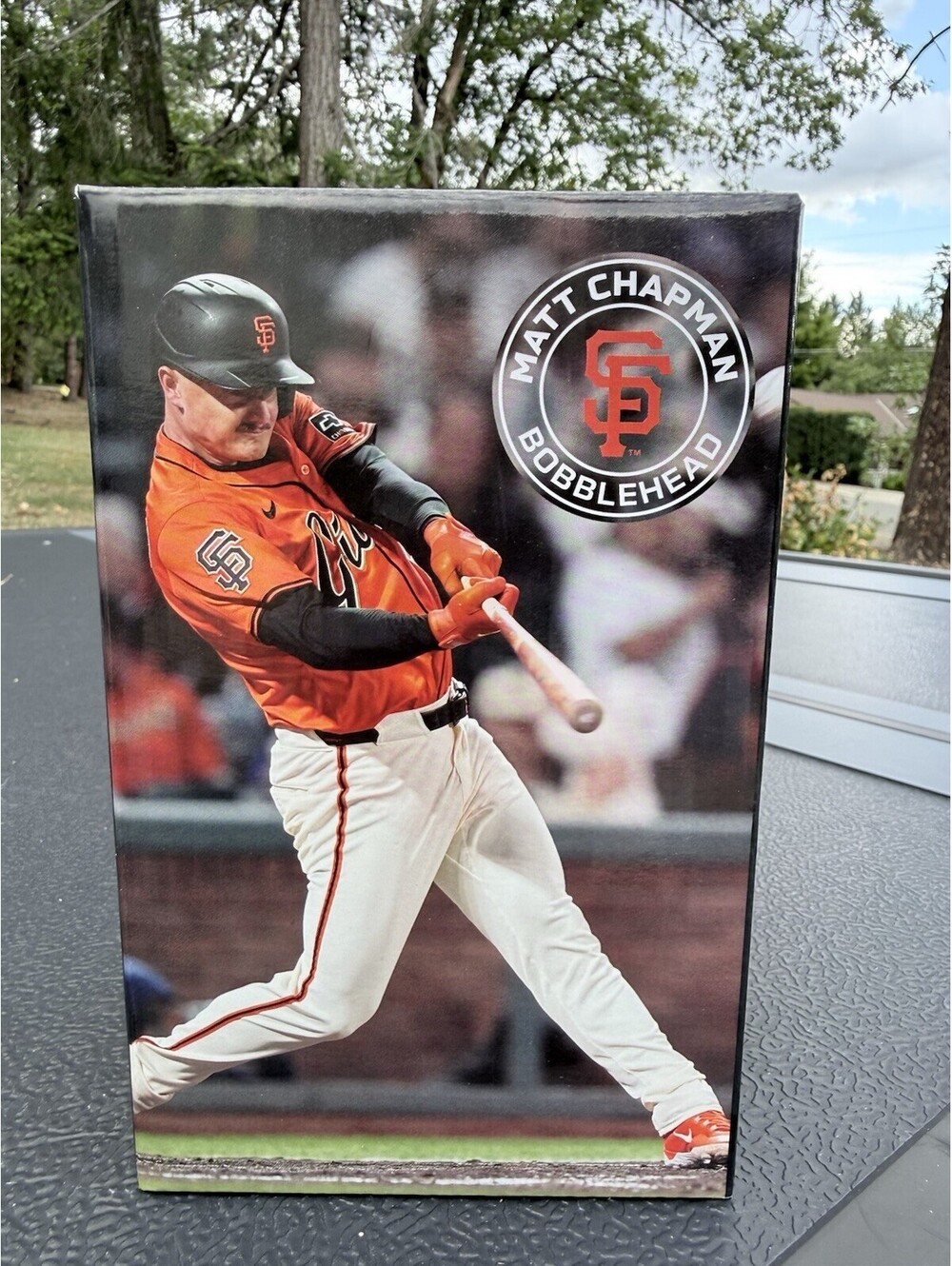 🔥 San Francisco Giants Matt Chapman Bobblehead Dugout Excl Only ONE LISTED RARE